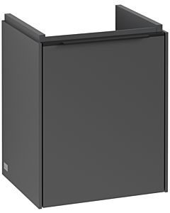 Villeroy und Boch Subway 3. 1930 vanity unit C58401VR 35.1x42.9x30.9cm, hinge right / handle Volcano black, graphite