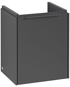 Villeroy und Boch Subway 3. 1930 vanity unit C58402VR 35.1x42.9x30.9cm, hinge right / handle monochrome, graphite