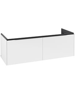 Villeroy und Boch Subway 3.0 Waschtisch-Unterschrank C60101VF 127,2x42,9x47,8cm, ohne LED/Griff Volcano black, pure white