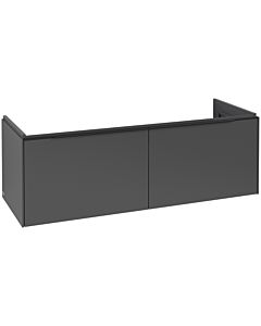 Villeroy und Boch Subway 3. 1930 vanity unit C60101VR 127.2x42.9x47.8cm, without LED / handle Volcano black, graphite