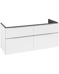 Villeroy und Boch Subway 3.0 Waschtisch-Unterschrank C602L0VF 127,2x57,6x47,8cm, mit LED/Griff Aluminium glänzend, pure white