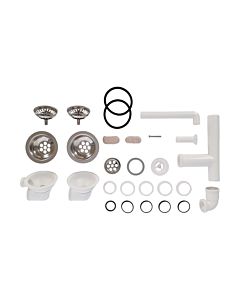 Villeroy und Boch drain fitting 82620061 with manual actuation, chrome-plated