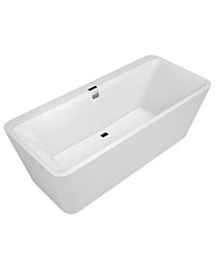 Villeroy und Boch Squaro Edge 12 baignoire rectangulaire duo Q180SQE9T2BCV01 blanc , avec Multiplex Trio , chromée, 180x80cm, à poser