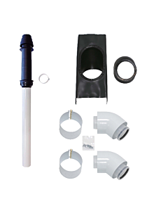 Vaillant Abgassystem Schrägdach Komplettpaket,  DN 60/100, schwarz
