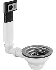 Viega Ab- und Überlaufgarnitur 325107 für 90 mm, G11/2x114,5 mm, Sieb/Korb herausnehmbar