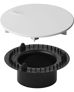 Ensemble d&#39;équipement Viega Tempoplex 6966.0 838904, design en plastique blanc mat, diamètre 115 mm