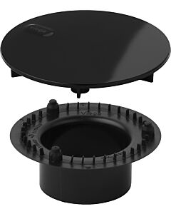 Ensemble d&#39;équipement Viega Tempoplex 6966.0 839178, plastique noir brillant, d = 115 mm