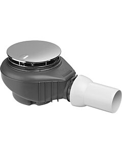 Raccord de siphon Viega Tempoplex Plus 6968 836580 Ø 115 x 50 mm, plastique, couvercle chromé, hauteur d&#39;installation 90 mm