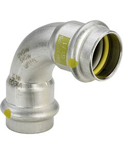 Viega Sanpress Inox G coude 485795 18 mm, 90°, acier inoxydable, SC-Contur