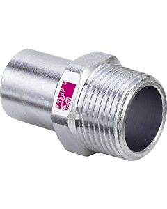 Viega Prestabo Einsteckstück 642082 22 mm x R 3/4, Stahl unlegiert, SC-Contur, Einsteckende