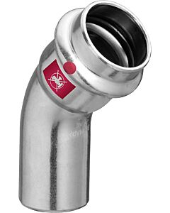 Viega Prestabo 558383 42 mm, 45 degrés, acier non allié, SC-Contur, extrémité d&#39;insertion