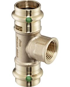 Viega T-Stück 281359 18 x 1/2 IG x 18 mm, Rotguss, SC-Contur