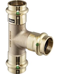 Viega Pièce en T Sanpress 281410 18 mm, avec SC-Contur, bronze ou bronze au silicium