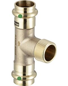 Viega Sanpress T-Stück 281328 18 x R 3/4 x 18 mm, Rotguss oder Siliziumbronze, SC-Contur
