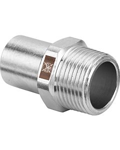 Viega Insert Temponox 812355 22 mm x R 3/4, acier, inoxydable, filetage R, extrémité d&#39;insertion