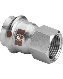 Viega Temponox Übergangsstück 811747 15 mm x Rp 1/2, Stahl, nicht rostend, Rp-Gewinde, SC-Contur