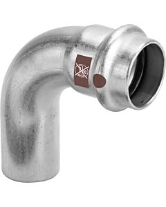 Viega Arc Temponox 809782 54 mm, 90 degrés, acier, antirouille, bout uni, SC-Contur