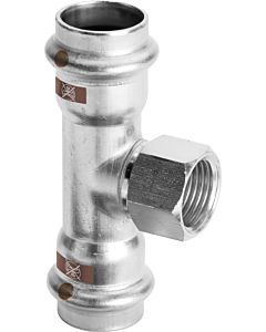 Viega Temponox Té 810917 28 x Rp 3/4 x 28 mm, acier, inoxydable, filetage Rp, SC-Contur