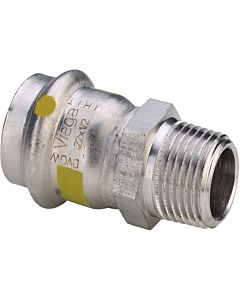 Viega Sanpress Inox G adapter 486808 35 mm x R 2000 2000 /4, stainless steel, polygonal, SC-Contur