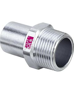 Viega Prestabo insertion piece 642044 15 mm x R 1/2, unalloyed steel, SC-Contur, insertion end