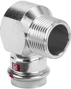 Viega prestabo angle 559519 15 mm x R 3/8, 90 degrees, unalloyed steel, SC-Contur