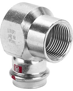 Viega Prestabo angle 656478 15 mm x Rp 1/2, 90 degrees, unalloyed steel, SC-Contur