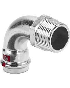 feuille Viega Prestabo 558444 28 mm x R 1, 90 degrés, acier non allié, SC-Contur, polygonale