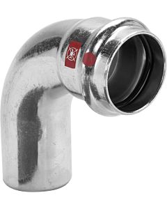 Viega Prestabo bow 558246 42 mm, 90 degrees, unalloyed steel, SC-Contur, spigot end