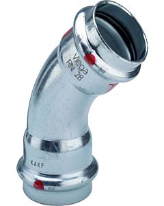 Viega arc Prestabo 558284 22 mm, 45 degrés, acier non allié, SC-Contur