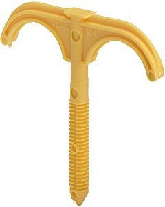 Viega Sanfix Einschlagrohrbügel 101886 16/20x8x80mm, Stichmaß 50mm, gelb RAL 1004