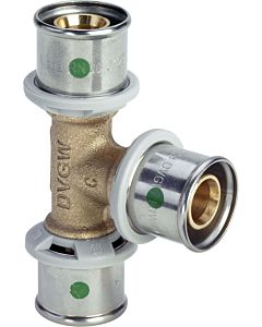 Viega Sanfix-P T-piece 566609 40 mm, with SC-Contur, gunmetal