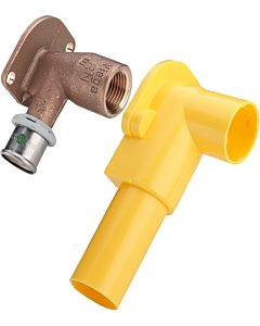 Viega Sanfix-P wall plate 303679 gunmetal, 16mmxRp 2000 / 2, SC-Contur