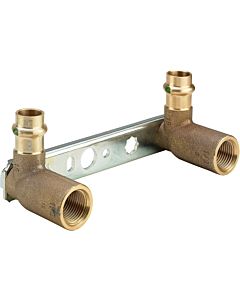 Viega Sanpress Montageeinheit 135119 15 mm x Rp 1/2 x 45 x 80/100 mm, Rotguss, SC-Contur