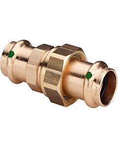 Viega Verschraubung Sanpress 2260 54 mm, Rotguss, flachdichtend, SC-Contur