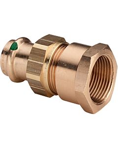 Viega Verschraubung Sanpress 2262 28 mm x 1 IG, Rotguss, flachdichtend, SC-Contur