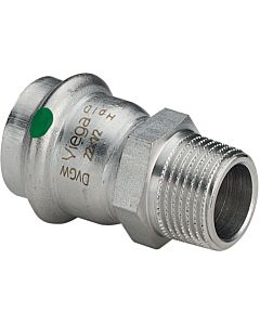 Viega Sanpress Inox Adapter 436551 42mmxR 1 1/2, stainless steel, polygonal, SC-Contur