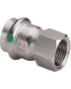 Viega Sanpress Inox Transition piece 436650 28mmxRp 1, stainless steel, polygonal, SC-Contur