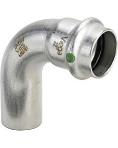 Viega Sanpress Inox 435745 35mm, 90 degrés, acier inoxydable, SC-Contur