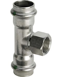 Viega Sanpress Inox T-Stück 437220 42mmxRp 1/2x42mm, Stahl nichtrostend, SC-Contur