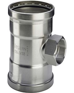 Viega Sanpress Inox XL-T-piece 482 879 76, 2000 x Rp 2 x 76, 2000 mm, stainless steel, SC-Contur