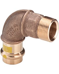 Viega Profipress feuille G 345792 35 mm x R 2000 2000 /4, 90°, bronze, SC-Contur, polygone