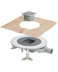 Viega Badablauf-Grundkörper Advantix 4914.2 DN 50, Aufsatz mit Rahmen aus Kunststoff