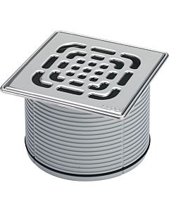 Viega Advantix Aufsatz 555511 150 x 150 mm, Kunststoff grau, mit Edelstahlrahmen 1.4404