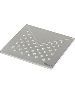Viega Grille Advantix 492328 Visign RS1, 143 x 143 mm, acier inoxydable massif