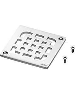 Viega Rost 4933.1 94 x 94 mm, verschraubbar, Edelstahl massiv