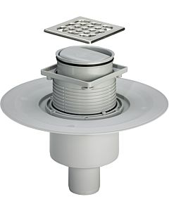 Viega Badablauf-Grundkörper Advantix 4936.3 617271 DN 50, Rahmen Eelstahl, Ablauf senkrecht