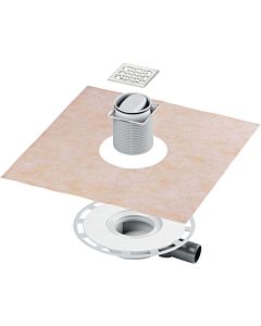 Viega Siphon de salle de bain Advantix 617288 top avec Rahmen en acier inoxydable, DN 50, Rahmen aux Rahmen