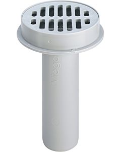 Viega Advantix Balkon-/Terrassenablauf 125158 DN 50, Kunststoff grau, Ablauf senkrecht, UV-beständig