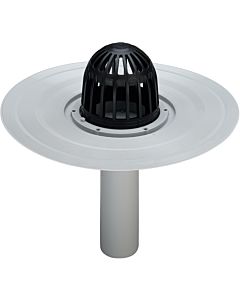 Viega Advantix Balkon-/Terrassenablauf 289409 DN 70, Kunststoff grau, Ablauf senkrecht, mit Kiesfang