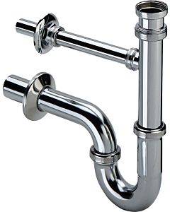 Viega Röhrengeruchsverschluss, Leckwasseranschluss 11/4", verchromt, mit geradem Einlauf